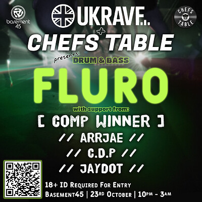 UKRAVE x CHEFS TABLE: Drum & Bass — Bristol at Basement 45