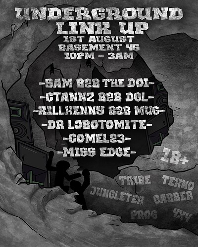 UNDERGROUND LINK UP at Basement 45
