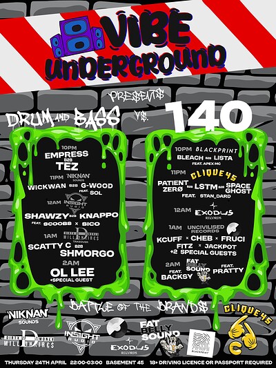 Vibe underground launch event at Basement 45