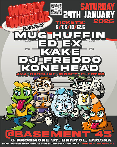 Wibbly Wobblaz E.P Launch party at Basement 45