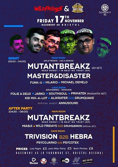 Wild Fridays & Drum and Birds at Basement 45