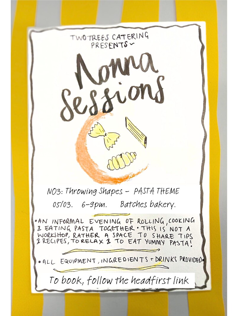 Two Trees Catering Presents: Nonna Sessions at Batches Bakery