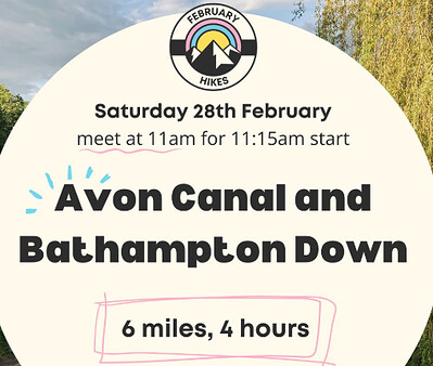 Queer Hiking Bristol Avon Canal and Bathampton Down at Bath Abbey