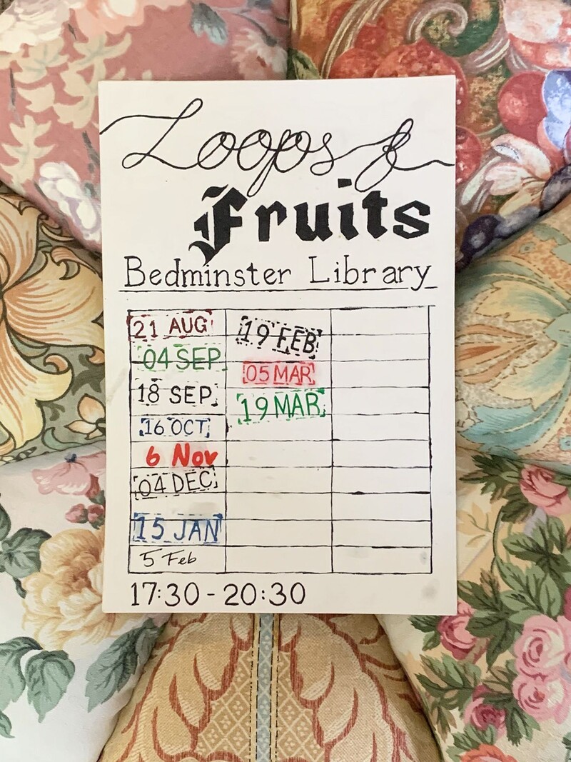 Loops & Fruits QUEER Fibre Arts Club at Bedminster Library