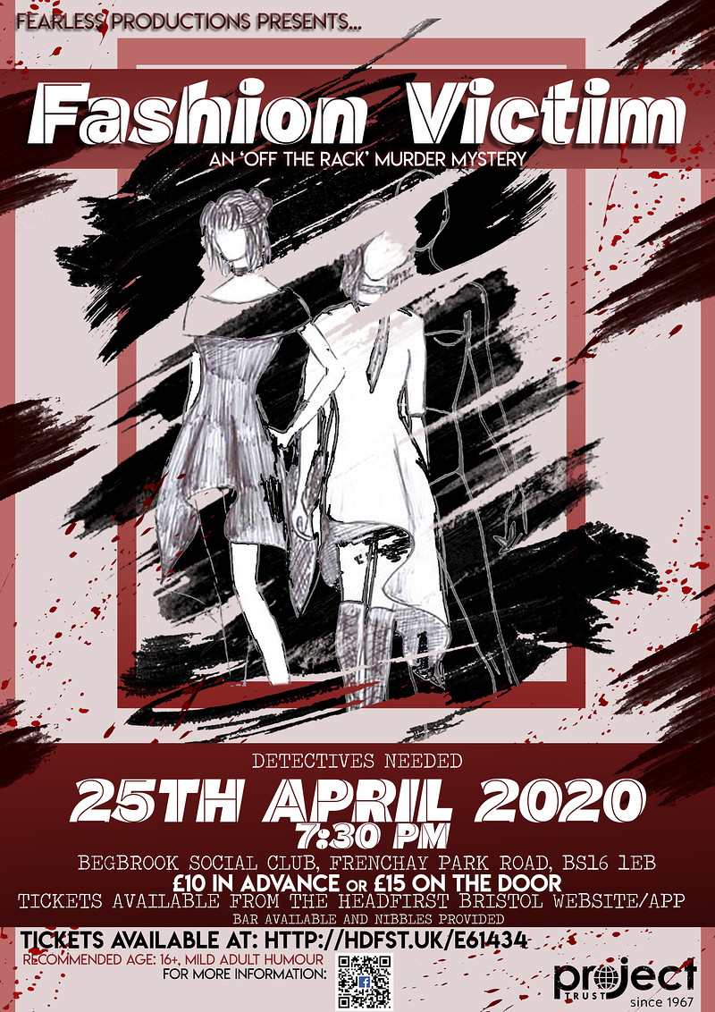 FASHION VICTIM - An 'Off The Rack' Murder Mystery at Begbrook Social Club