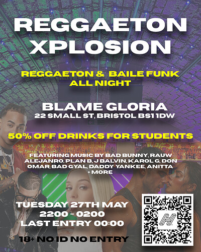 Reggaetón Xplosion @ Blame Gloria at Blame Gloria