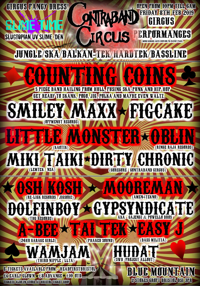 Contraband Circus - Counting Coins/Figcake +More at Blue Mountain