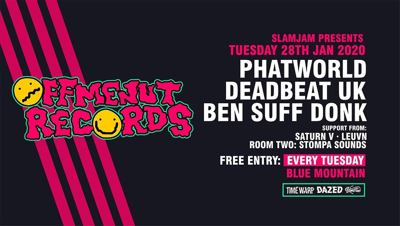 SlamJam 084: Off Me Nut Records Free Party at Blue Mountain