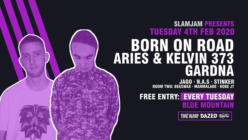 SlamJam 085: Born on Road Free Party at Blue Mountain
