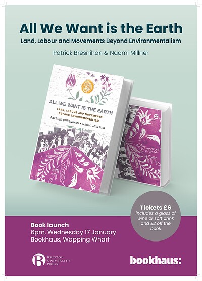 All We Want is the Earth launch at Bookhaus
