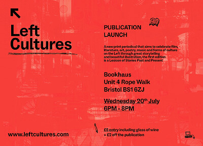 Left Cultures magazine: Launch night at Bookhaus