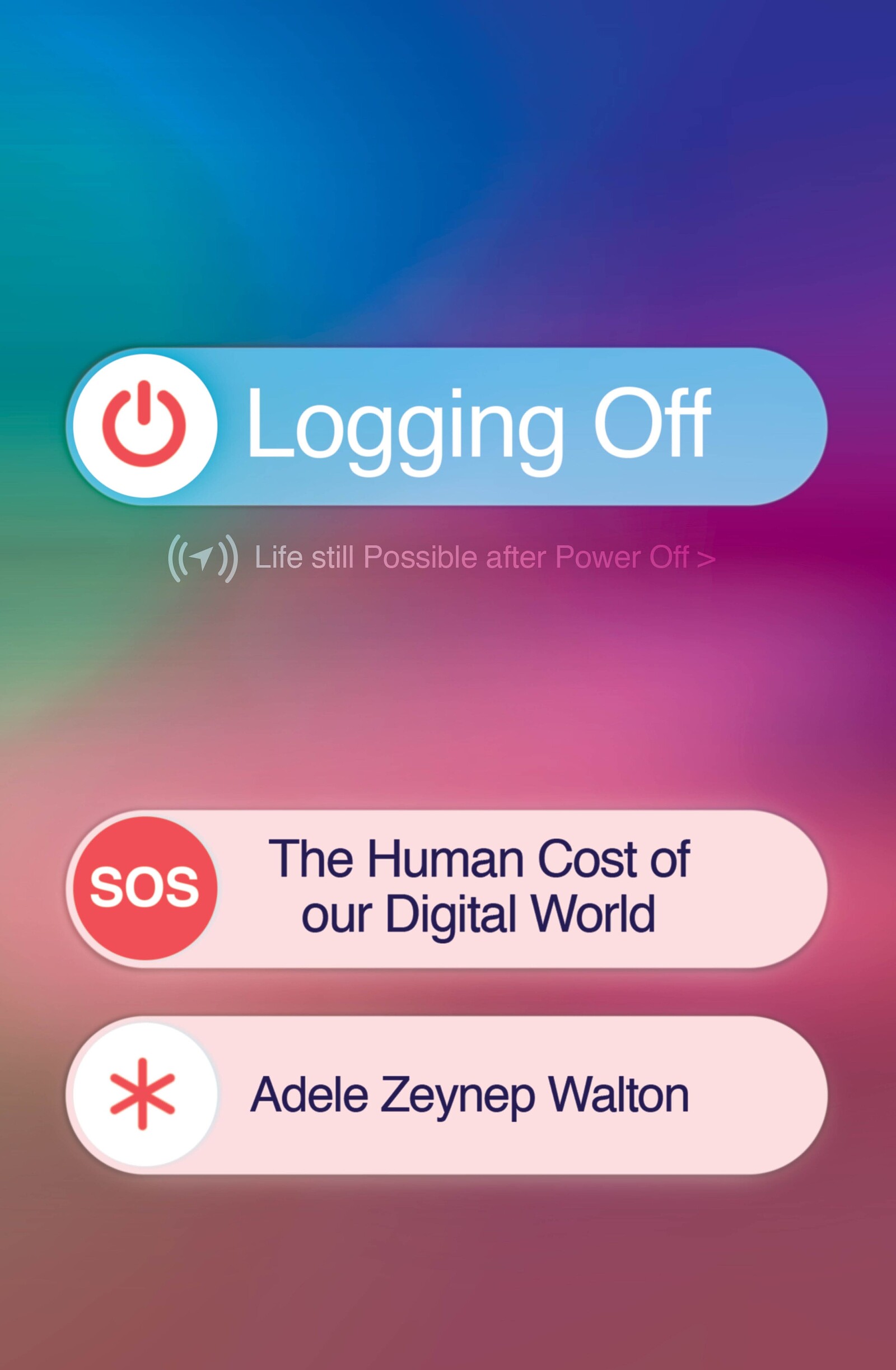 Logging Off launch with Adele Zeynep Walton at Bookhaus