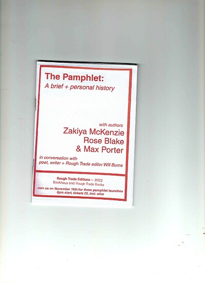 ROUGH TRADE BOOKS: 21st Century Pamphleteer at Bookhaus