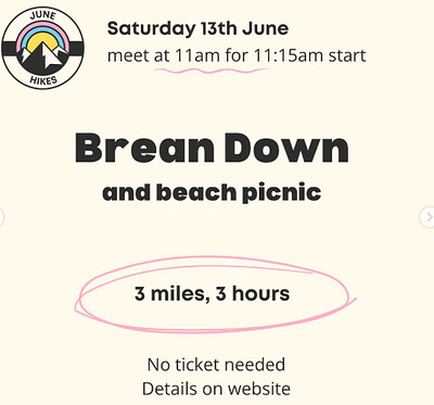 Queer Hiking Bristol: at Brean Down