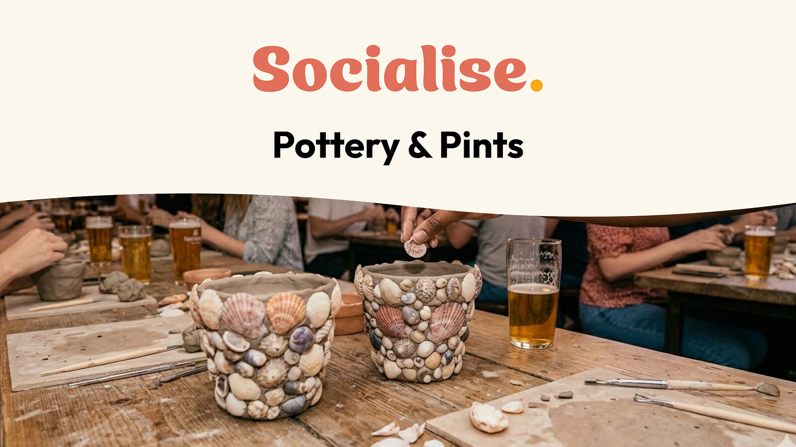 Pottery and Pints #2 - Make a Seashell Flower Pot at Brewhouse king street