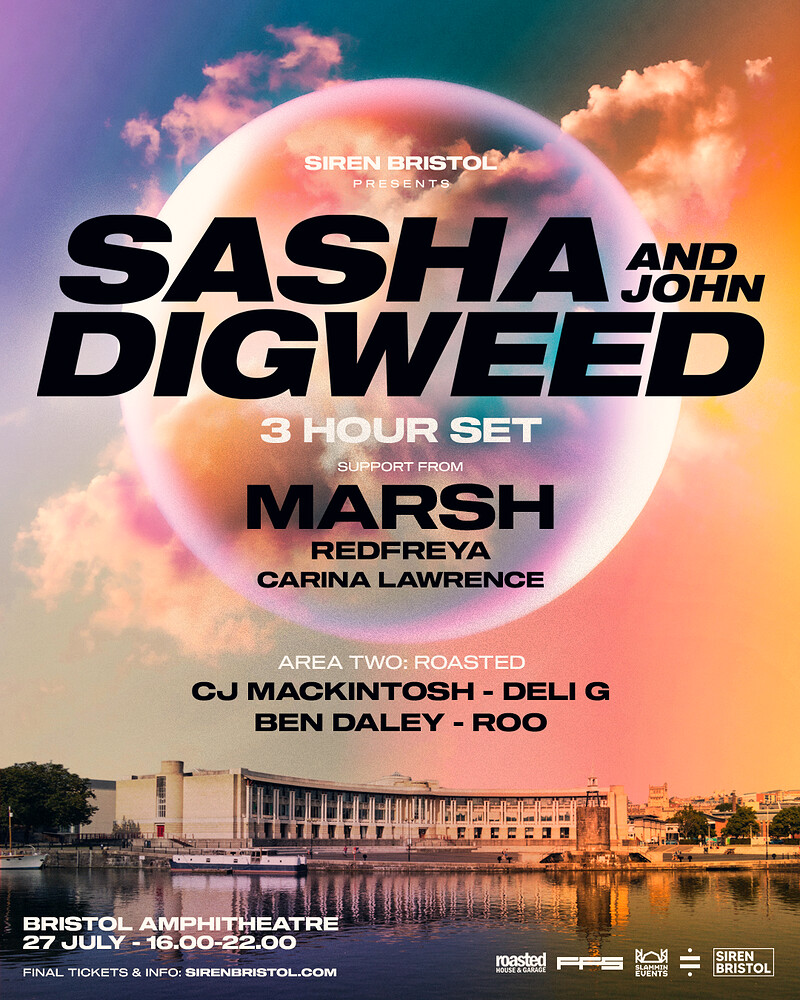 Sasha & Digweed Bristol | 3hr B2B Summer Session at Bristol Amphitheatre