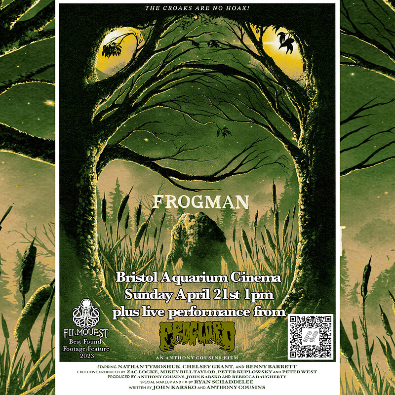Frogman Movie ft. Froglord performance at Bristol Aquarium Cinema