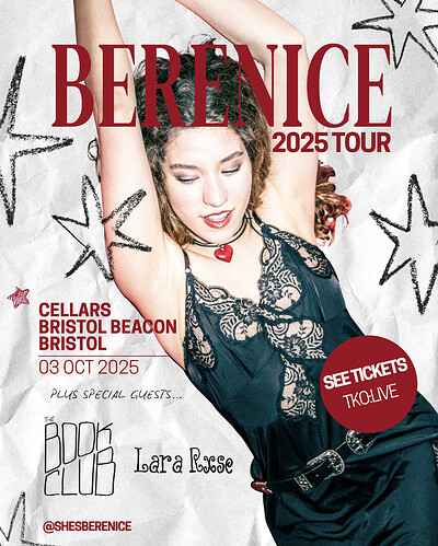 BERENICE BRISTOL BEACON CELLARS - The Pre Wembley Era at Bristol Beacon