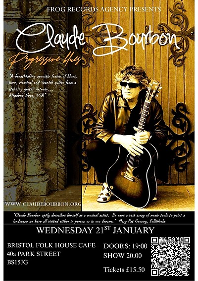 Claude Bourbon, progressive blues at Bristol Folk House