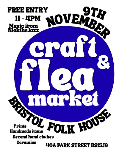 Craft & Flea Market at Bristol Folk House