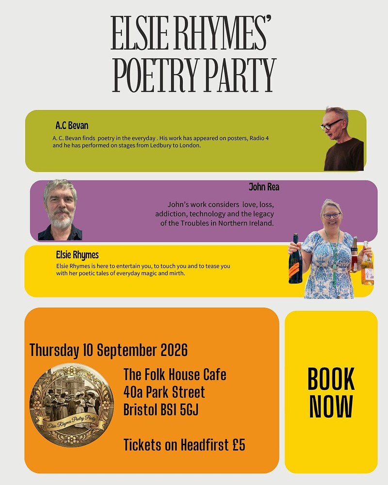 Elsie Rhymes' Poetry Party at Bristol Folk House
