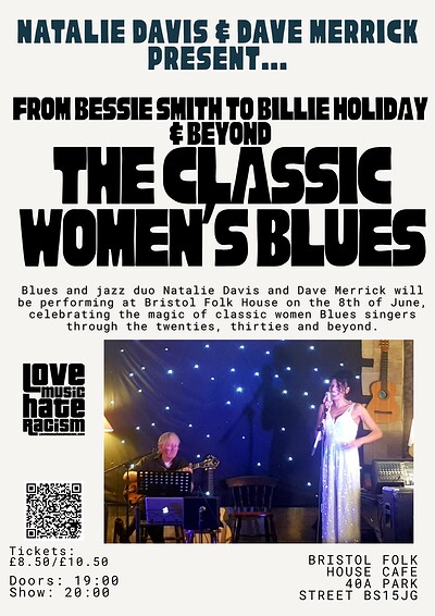 From Bessie Smith to Billie Holiday and Beyond – The Classic Women’s Blues at Bristol Folk House