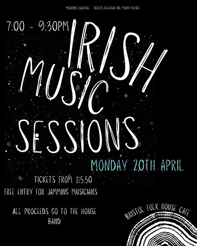 Irish Music Session at Bristol Folk House