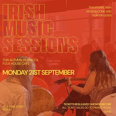 Irish Music Session at Bristol Folk House