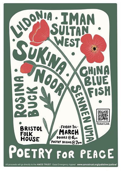 Poetry For Peace at Bristol Folk House