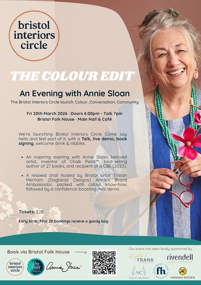 The Colour Edit, An Evening with Annie Sloan at Bristol Folk House
