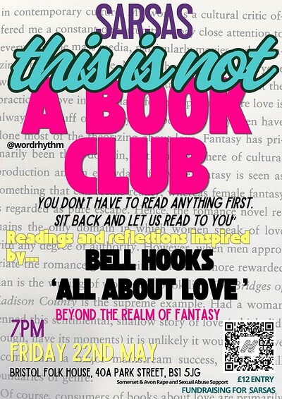 THIS IS NOT A BOOK CLUB 6 bell hooks 'all about love' at Bristol Folk House