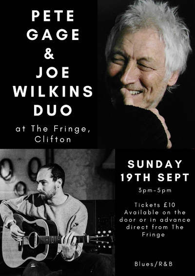 Pete Gage and Joe Wilkins at Bristol Fringe