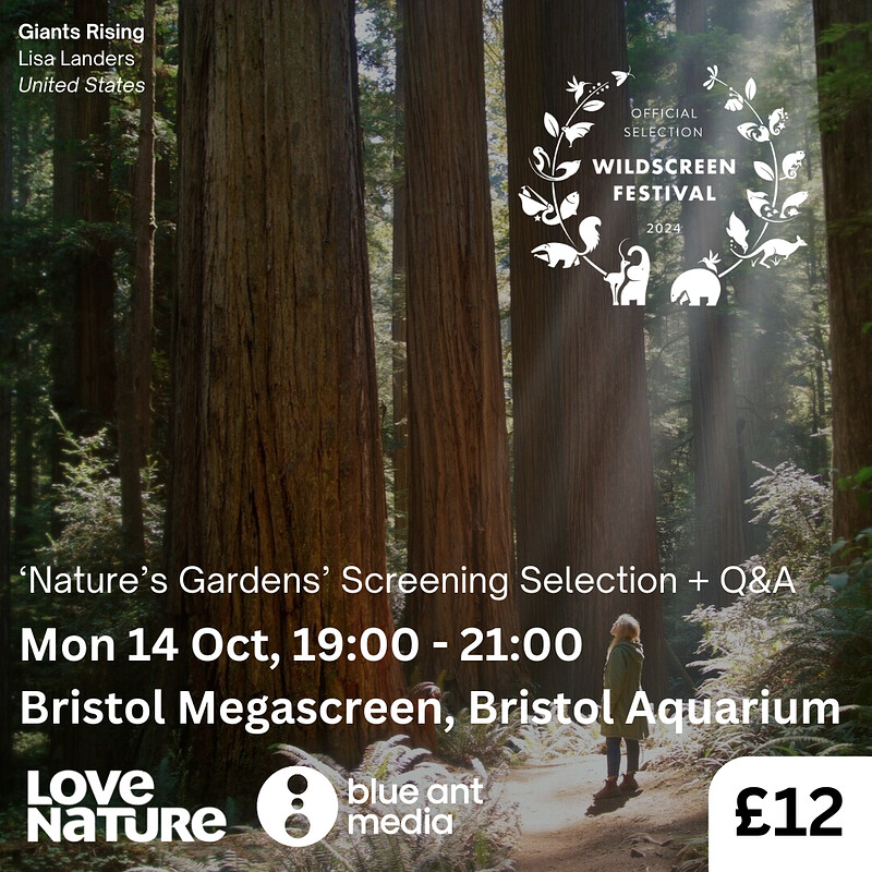 'Nature's Gardens' Screening Selection + Q&A at Bristol Megascreen