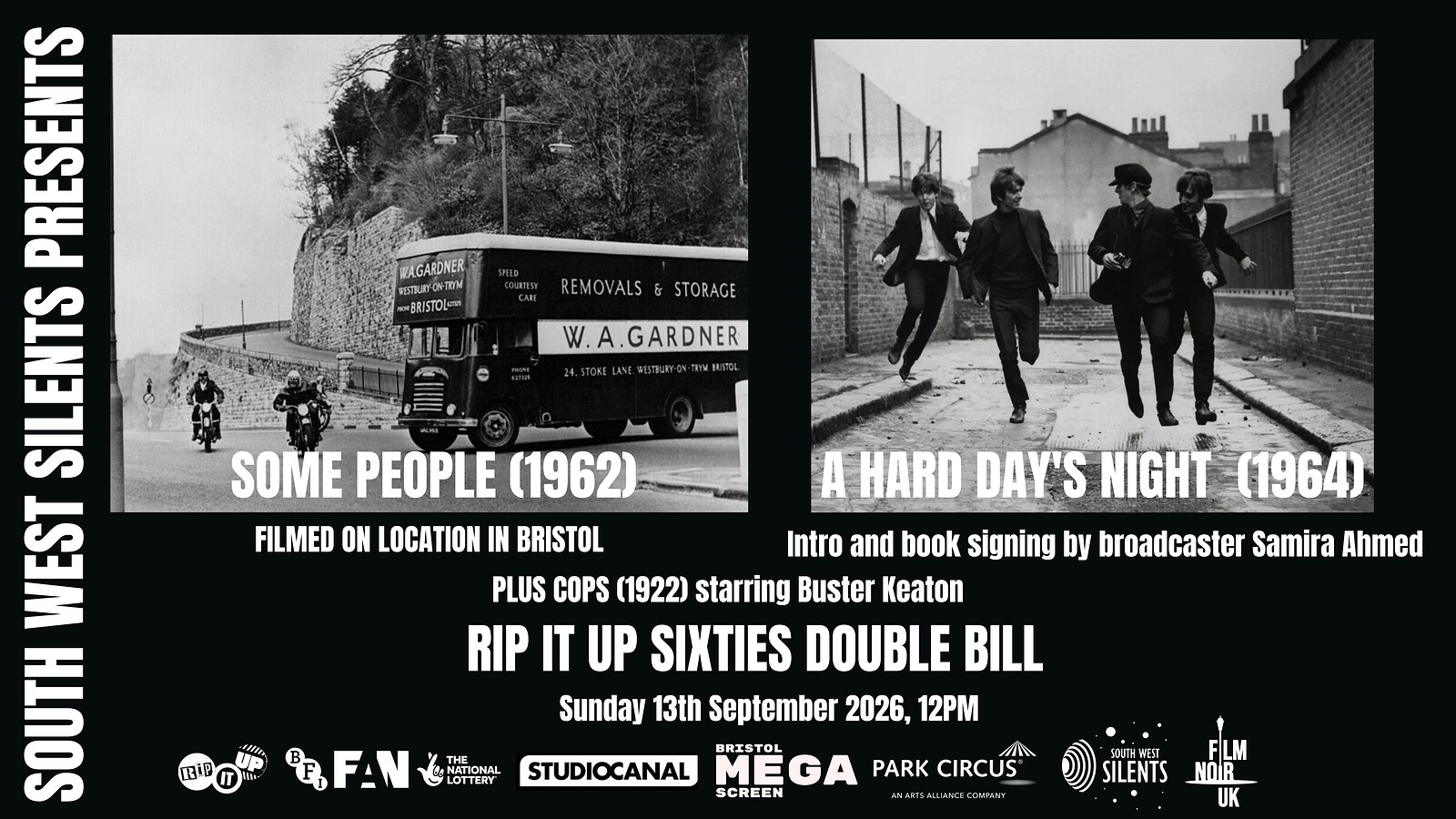 Rip It Up Sixties Double Bill at Bristol Megascreen