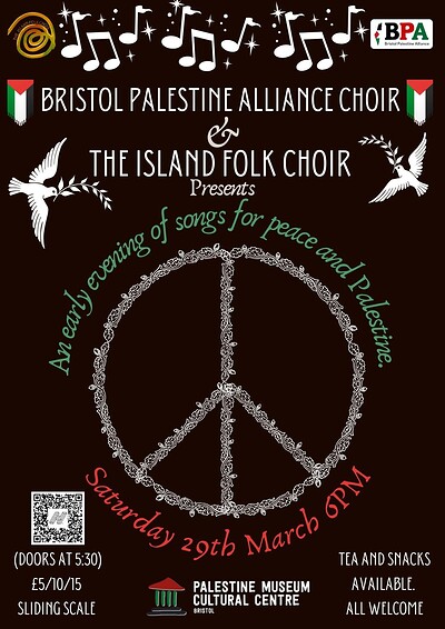 Sounds for Peace in Palestine Fundraiser at Bristol Palestine Museum