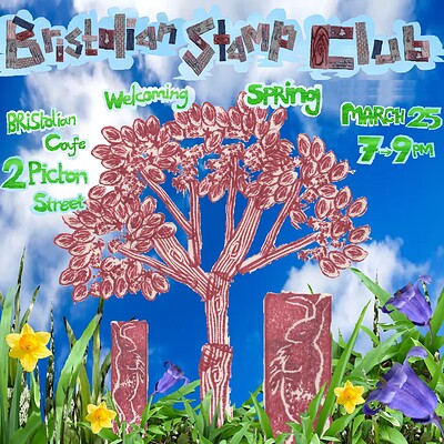 Coming of spring stamp club at Bristolian cafe
