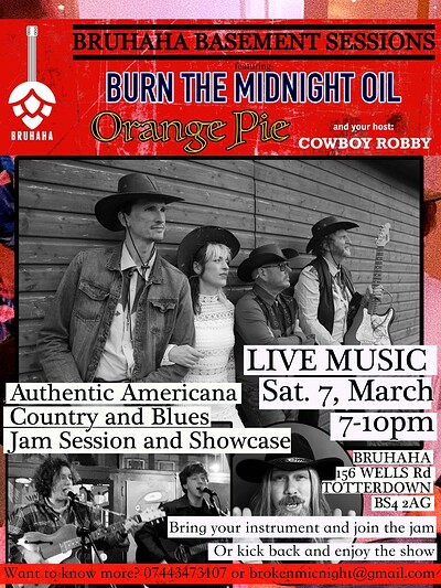 Bruhaha Basement Sessions at Bruhaha 156 Wells Road, Totterdown