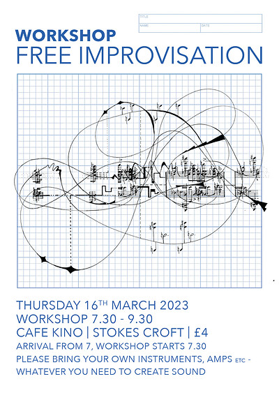 ** Postponed **  Workshop - Free Improvisation at Cafe Kino