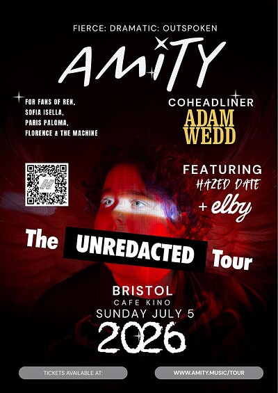 UNREDACTED TOUR+ ADAM WEDD + ELBY + HAZED DATE at Cafe Kino