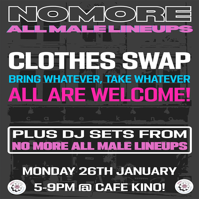 Clothes Swap and FLINTA Community Open Decks at Cafe Kino