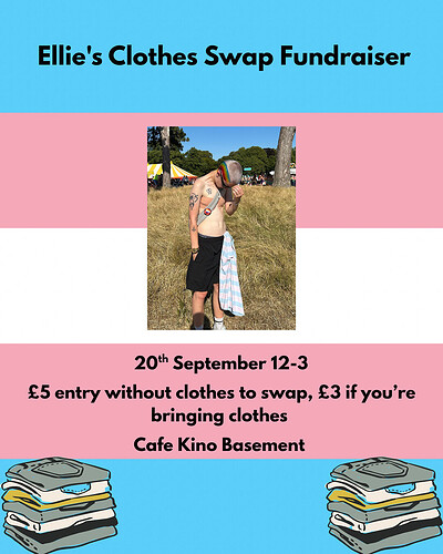 Clothes swap fundraiser at Cafe Kino