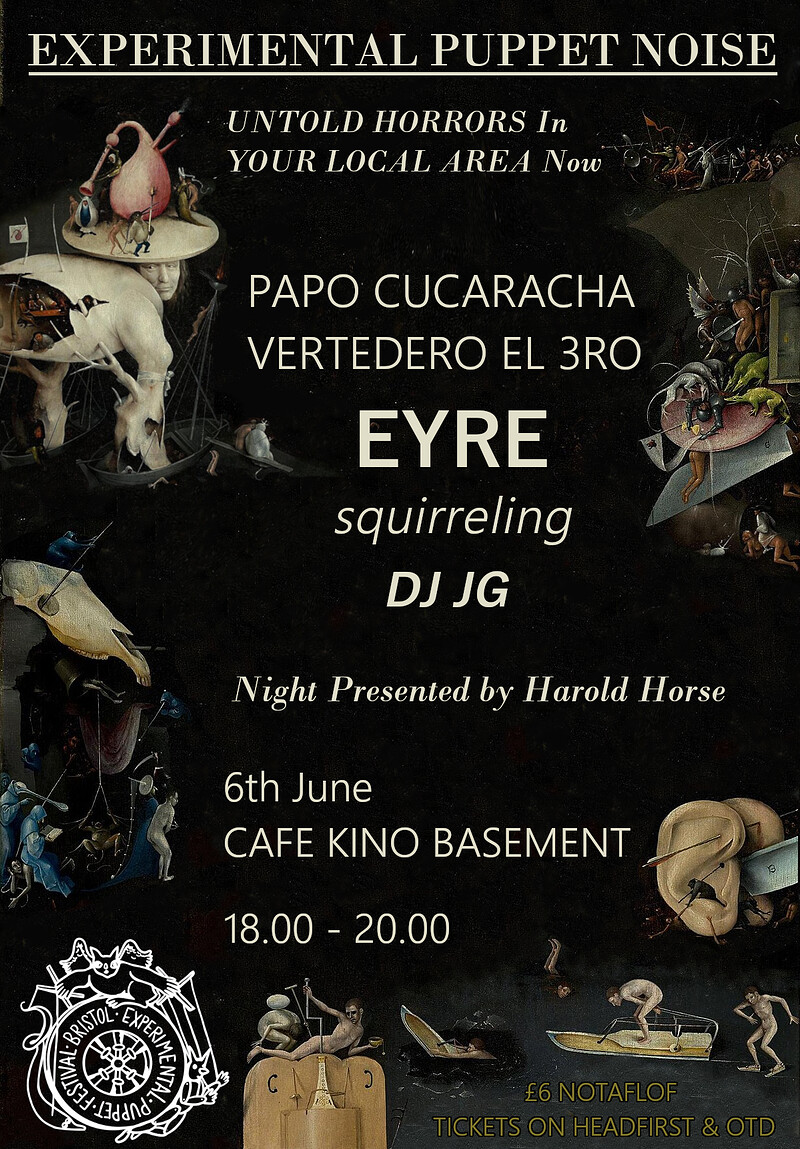 Experimental Puppet Noise Night at Cafe Kino