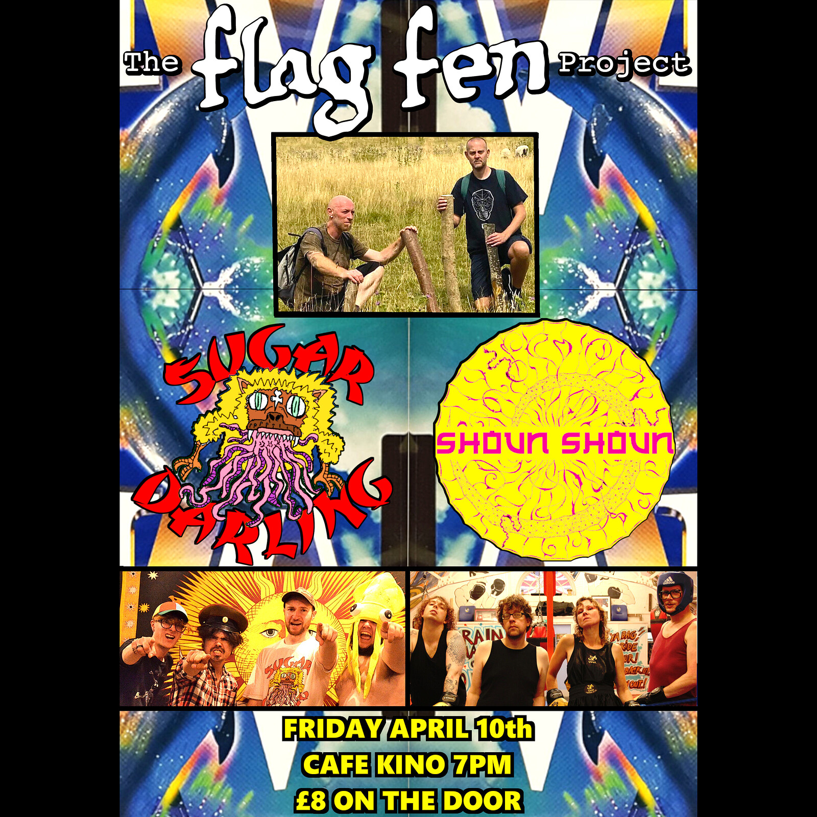 FLAG FEN PROJECT, SUGAR DARLING, SHOUN SHOUN at Cafe Kino