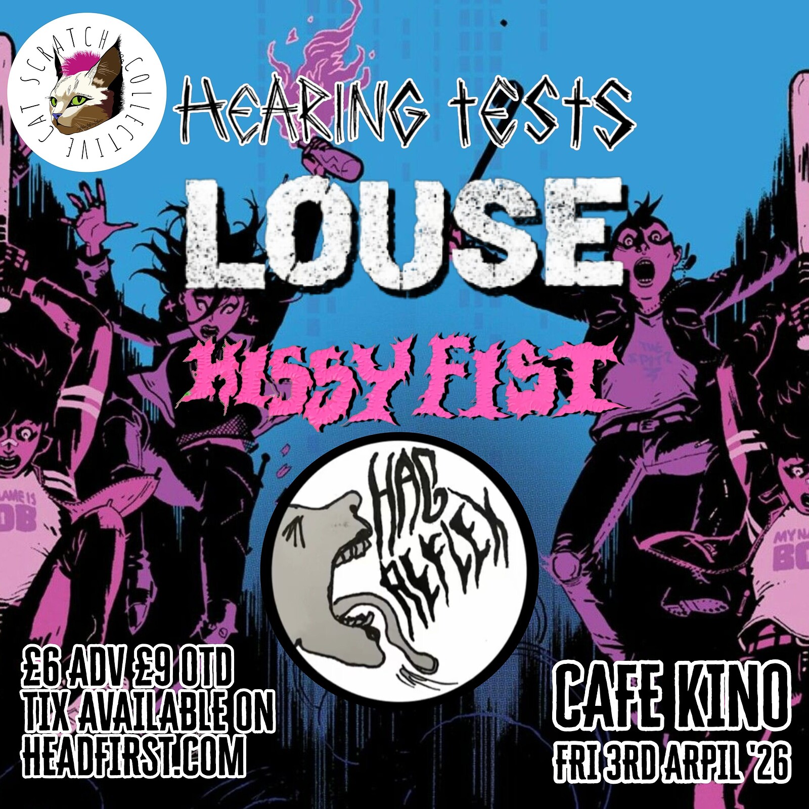 Hearing Tests // LOUSE // Hissy Fist // Hag Reflex at Cafe Kino