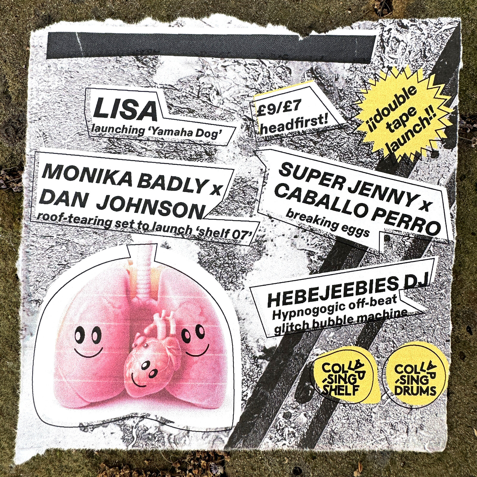LISA / MONIKA BADLY x DAN JOHNSON / SUPER JENNY x CP / HEBEJEEBIES at Cafe Kino