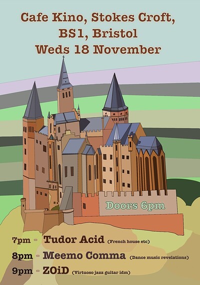 Meemo Comma, ZOiD, Tudor Acid at Cafe Kino