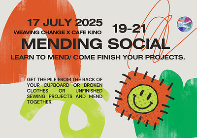 Mending/ finish your projects social at Cafe Kino