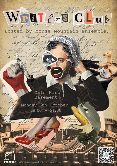 Mouse Mountain Ensemble : Playwriting Workshop at Cafe Kino