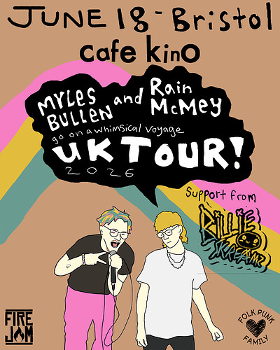 Myles Bullen + Rain McMey + Billie Skreamz at Cafe Kino