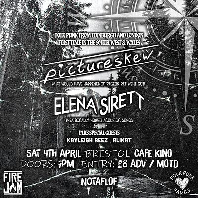 Pictureskew + Elena Sirett + Guests | Cafe Kino, Bristol - April 4th 2026 at Cafe Kino